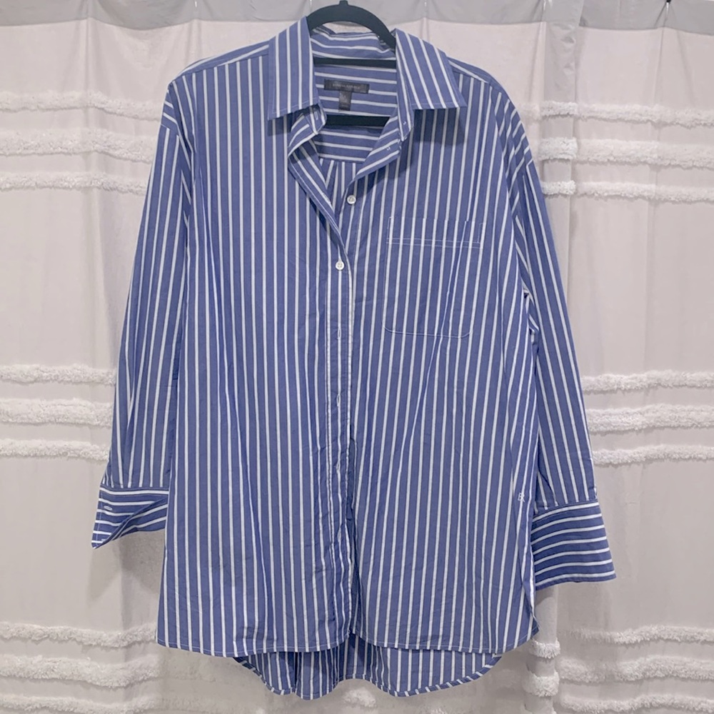 Never worn. Oversized button down.